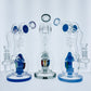 11" Double Recycler Rig w/ Mushroom Perc