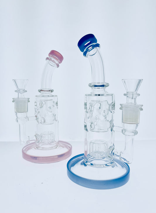 10” Straight Fab Rig w/ Color & Showerhead