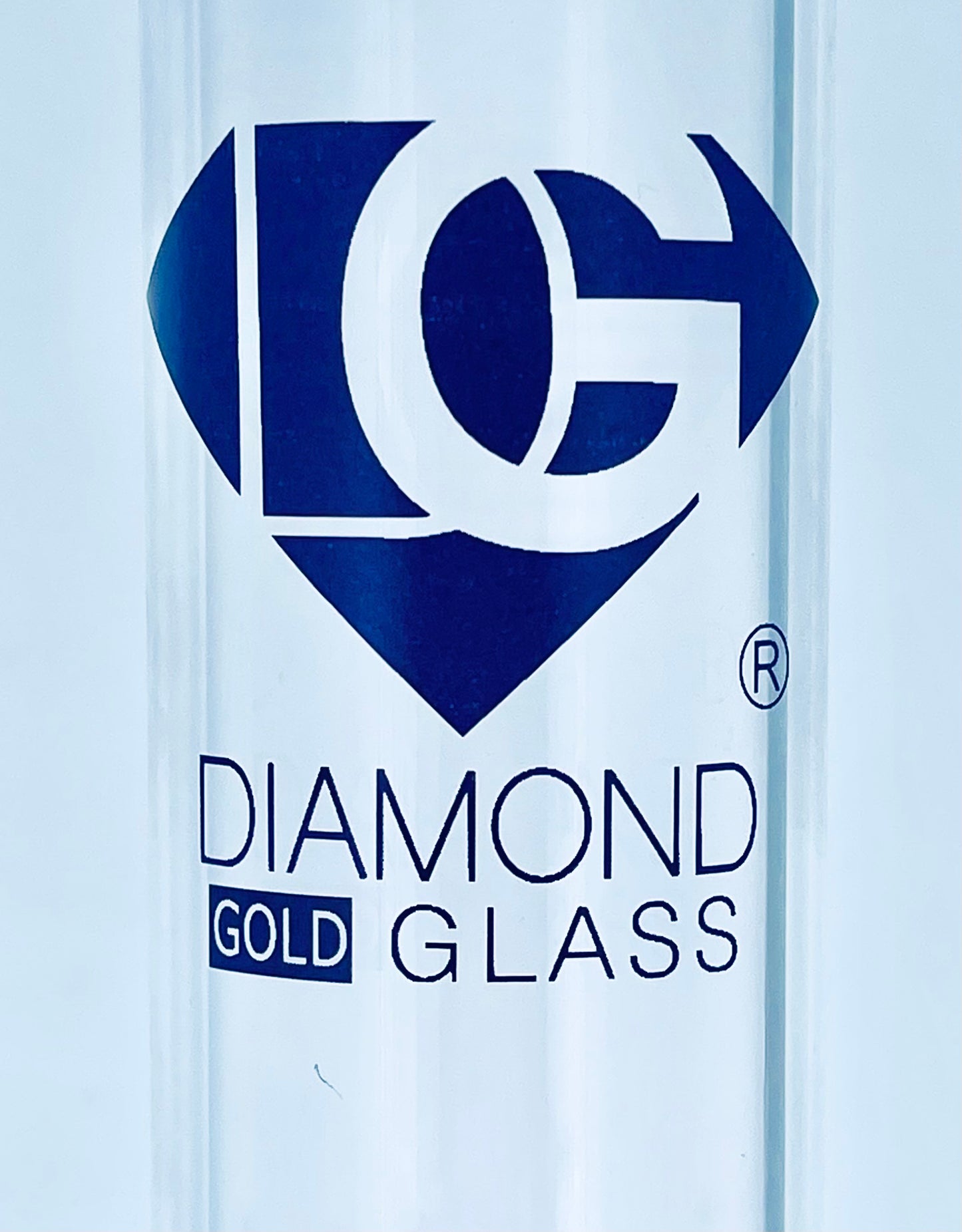 Diamond Glass 16" Color Rig w/ Dual matrix Perc & Wig Wag