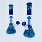 11" Silver Fumed Beaker w/ Tree Arm Perc