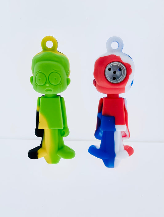 Rick & Morty Silicone Hand Pipe 3"