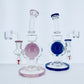 8" Rig w/ Color Suspended Ball & Showerhead Perc