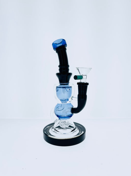 8" Color Recycler Rig w/ Shower Head Perc