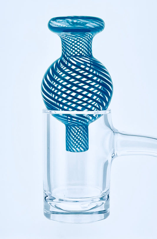 Clear Bubble Cap w/ Color Line Work
